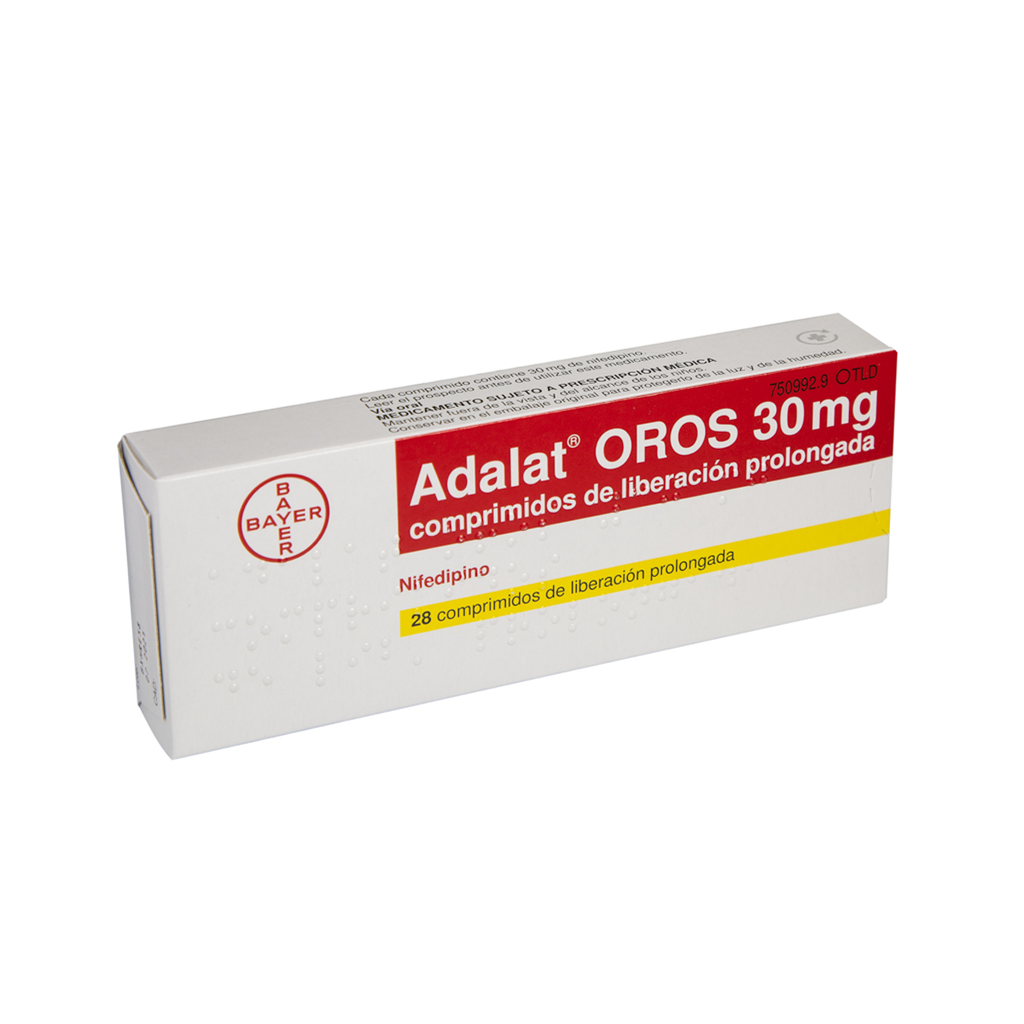 ADALAT OROS 30mg x 28 COMPRIMIDOS