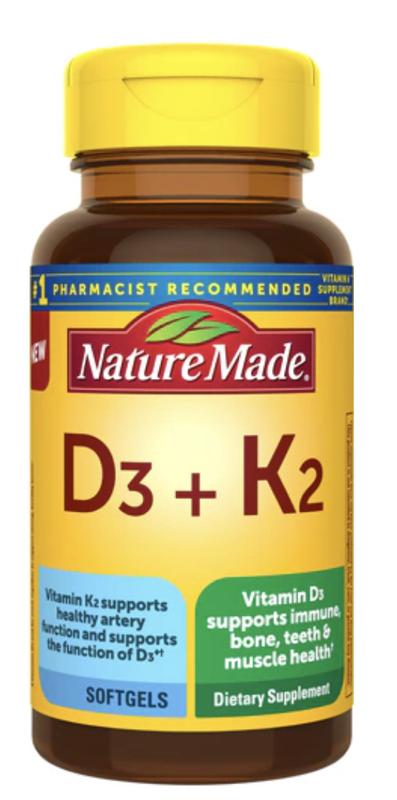 VITAMIN D3 + K2 35 SOFT NATURE MADE 225MCG 