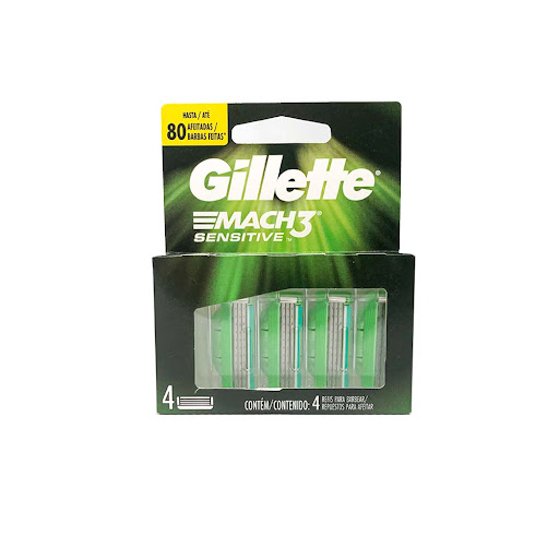 GILLETTE MACH 3 SENSITIVE X 4 REPUESTOS