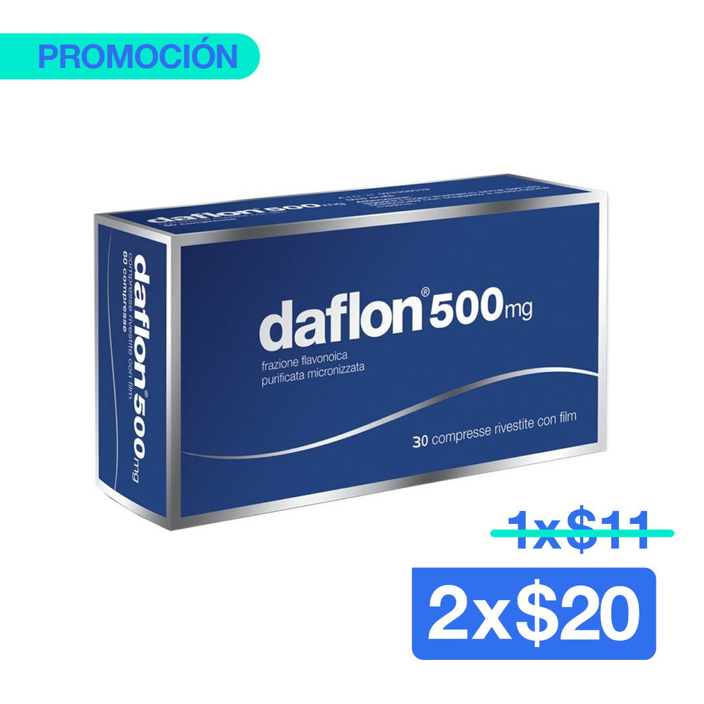 DAFLON 500MG 30COMP X 2 CAJAS
