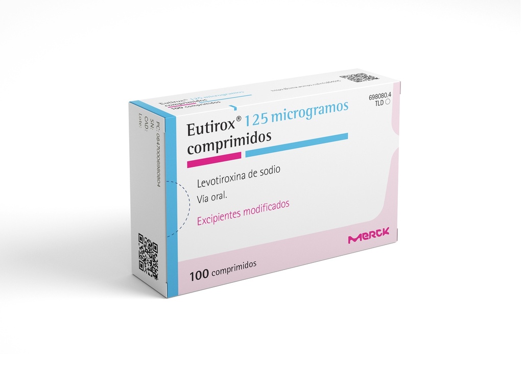 EUTIROX 125mcg x 100 COMPRIMIDOS MERCK