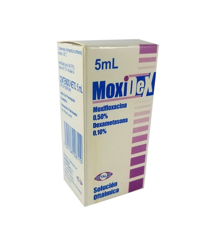 MOXIDEX  0.50%/0.10% SOLUCIÓN OFTÁLMICA 5ml