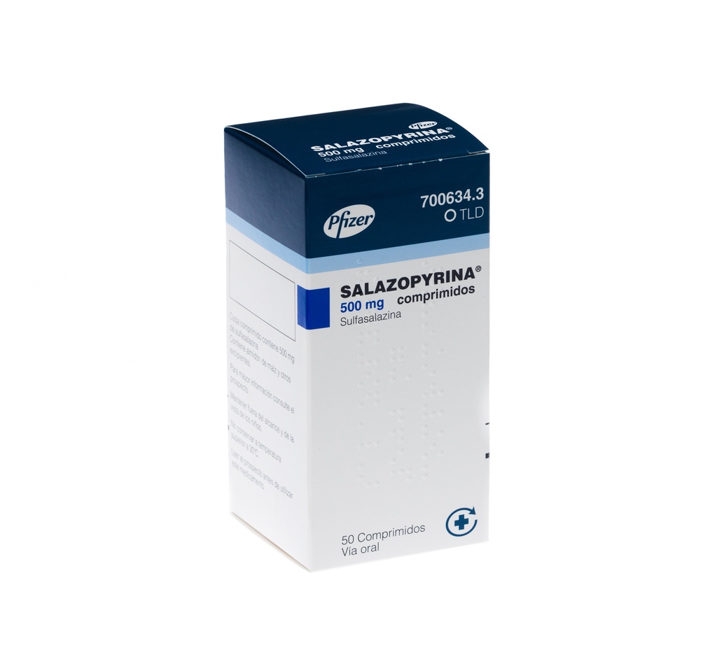 SALAZOPYRINA 500mg x 50 COMPRIMIDOS PFIZER