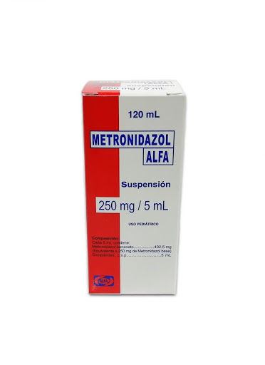 METRONIDAZOL 250mg-5ml x 120ml SUSPENSIÓN