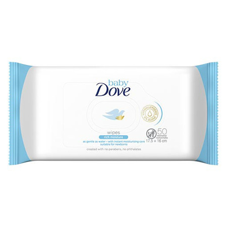BABY DOVE x 50 WIPES
