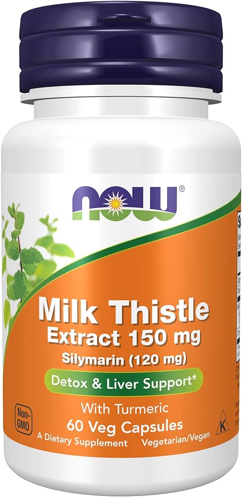 MILK THISTLE 150mg - SILYMARIN 120mg x 60 CÁPSULAS NOW