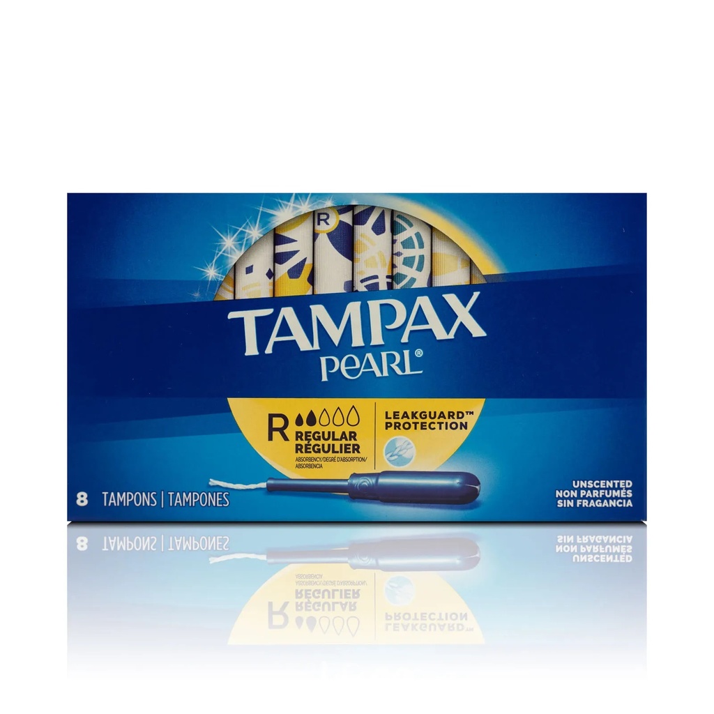 TAMPAX PEARL REGULAR X 8 TAMPONES