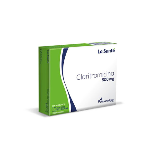CLARITROMICINA 500MG X 10 TAB LA SANTE