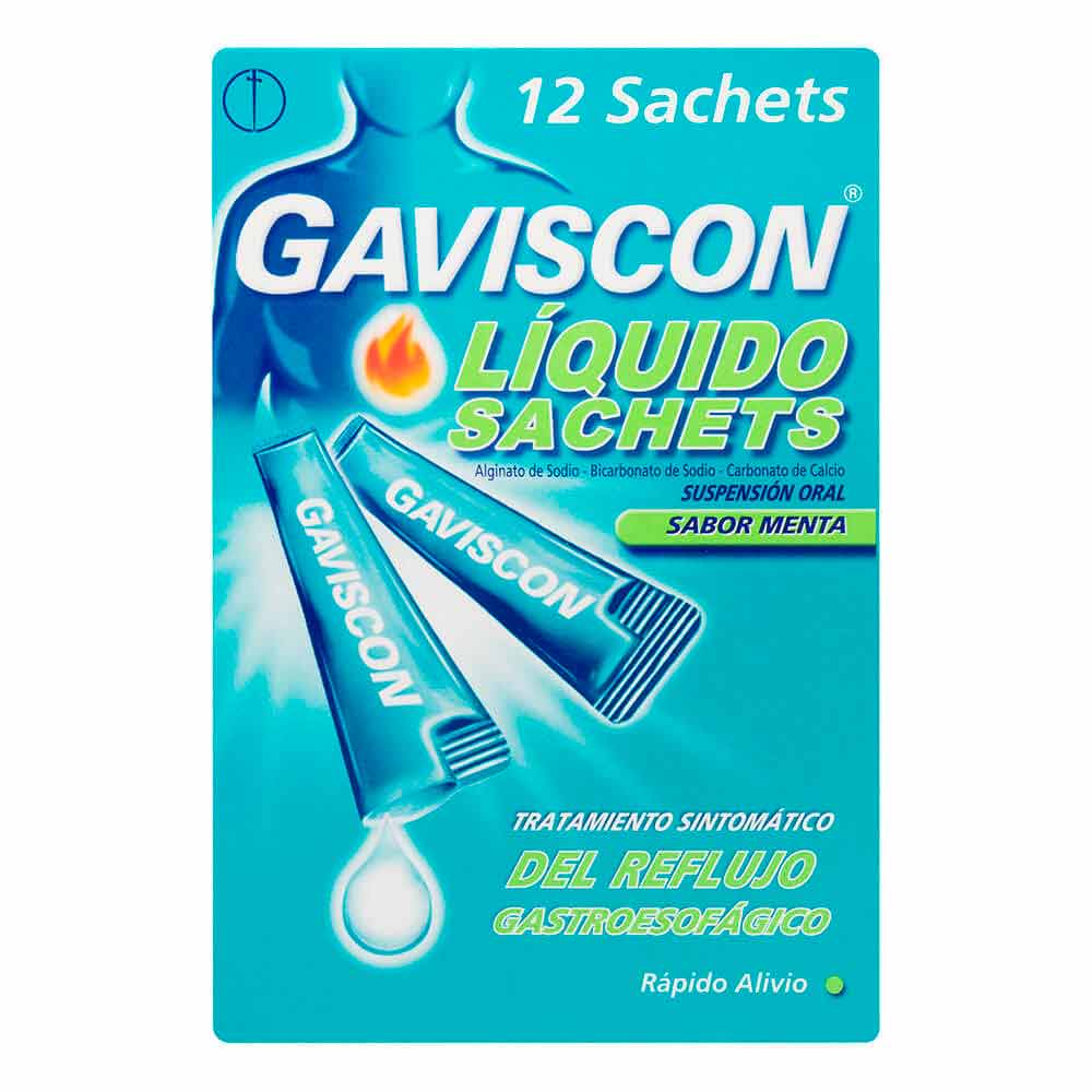 GAVISCON LIQUIDS SACHETS SABOR MENTA X 12 SACHETS