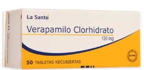 VERAPAMILO CLORHIDRATO 120MG X 50 TAB LA SANTE