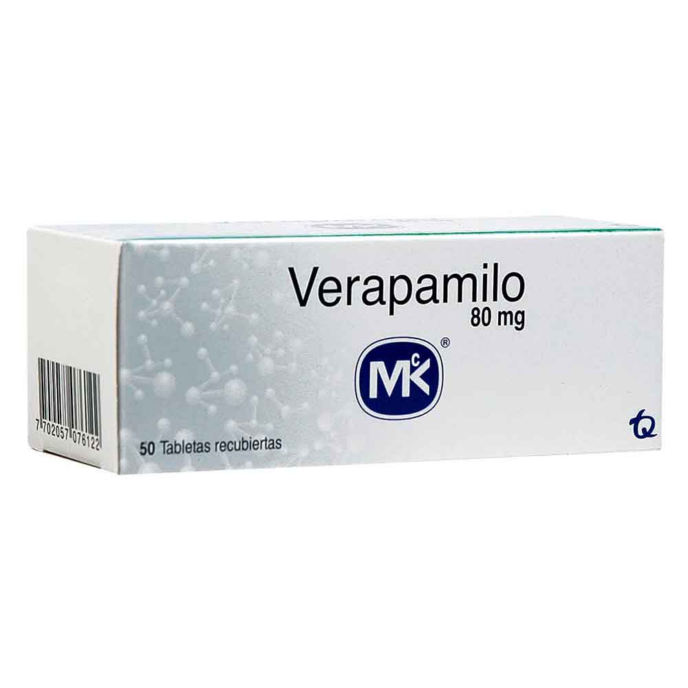 VERAPAMILO 80MG X 50 TAB MK