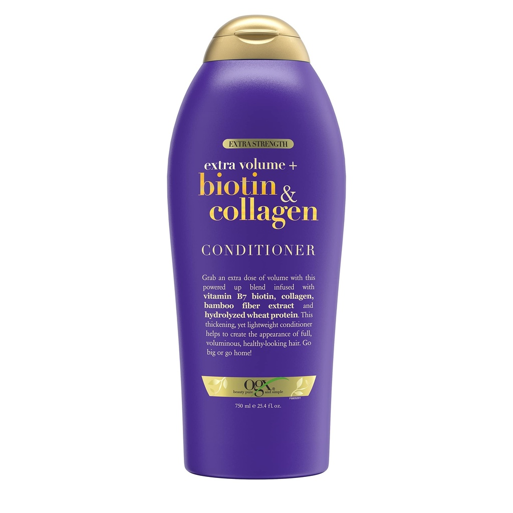 BIOTIN AND COLLAGEN  ACONDICIONADOR 750ML BEAUTY PURE AND SIMPLE