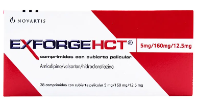 EXFORGE HCT 5/160/12,5mg x 28 COMPRIMIDOS
