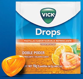 DROPS VICK SABOR NARANJA UNIDAD