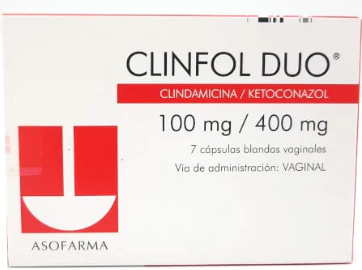 CLINFOL DUO 100/400MG X 7 CAPS BLANDAS VAGINALES ASOFARMA