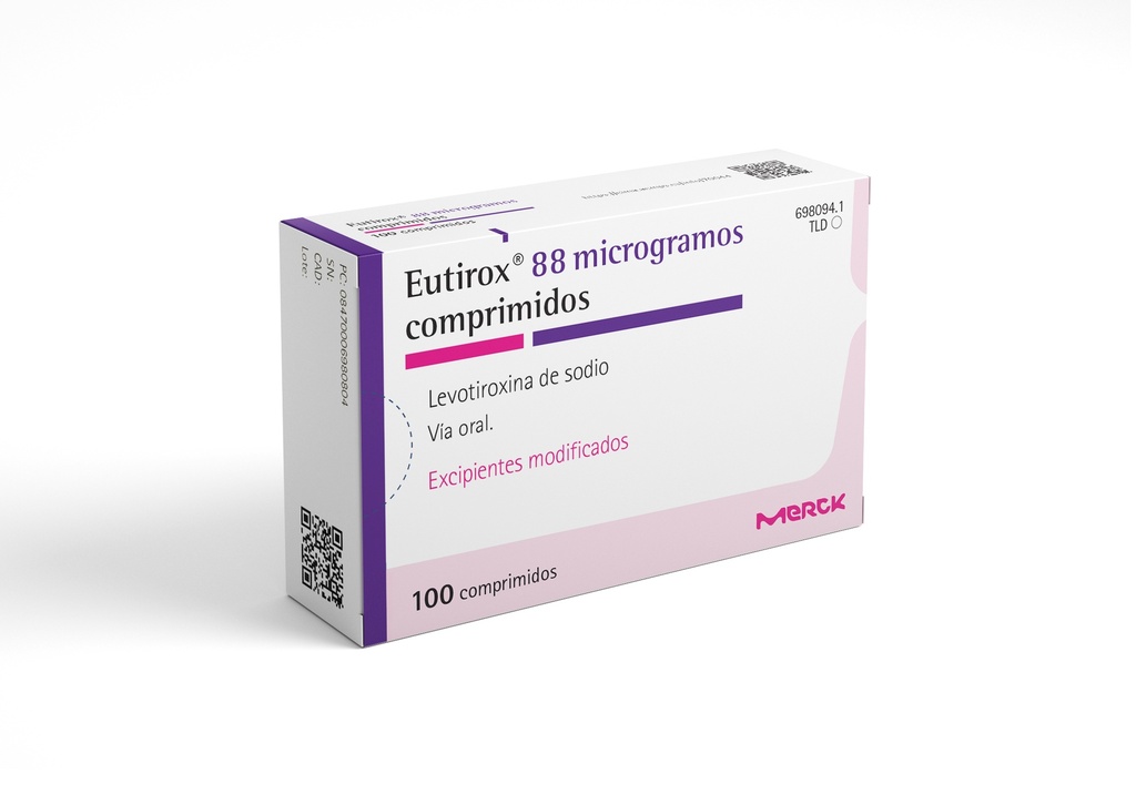 EUTIROX 88mcg x 100 COMPRIMIDOS MERCK