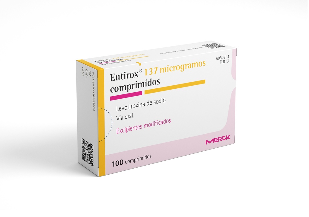 EUTIROX 137mcg x 100 COMPRIMIDOS MERCK