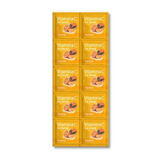 VITAMINA C 500MG X 10 TAB. MASTICABLES SABOR NARANJA LA SANTE