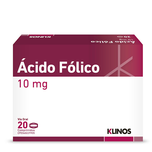 ACIDO FOLICO 10mg 20COMP KLINOS