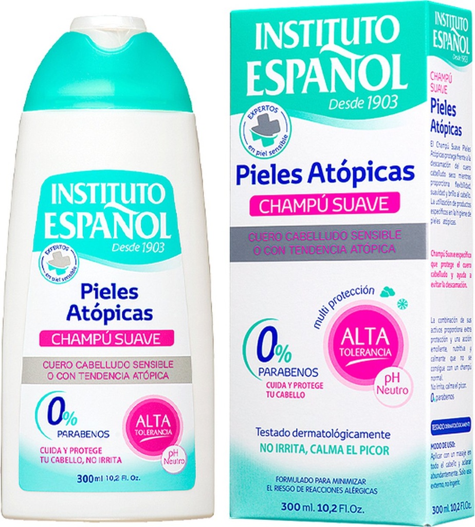 SHAMPOO PIELES ATOPICAS 300ML INSTITUTO ESPAÑOL