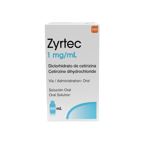 ZYRTEC 1MG/ML SOL. ORAL 60ML GSK