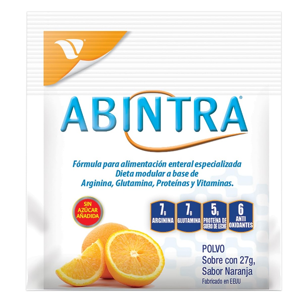 ENTEREX ABINTRA SABOR NARANJA EN POLVO 27G