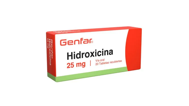 HIDROXICINA 25MG X 20 TAB. GENFAR