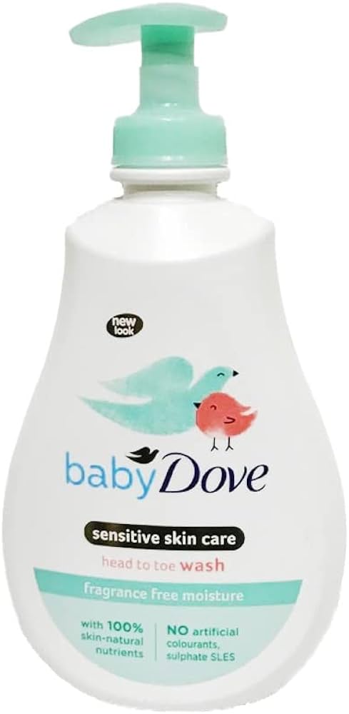 BABY DOVE PIEL SENSIBLE HEAD TO TOE WASH FRAGRANCE FREE MOISTURE 400ML