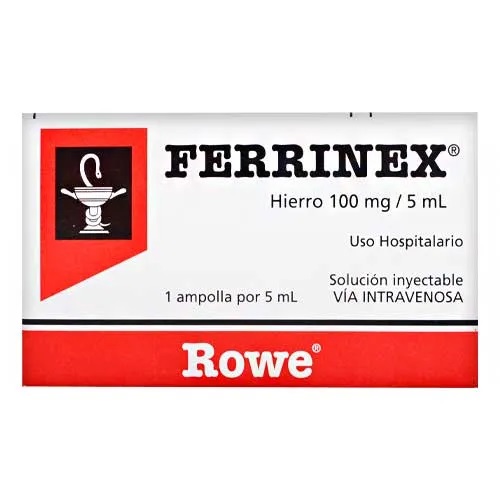 FERRINEX 100MG 1 AMP X 5ML ROWE