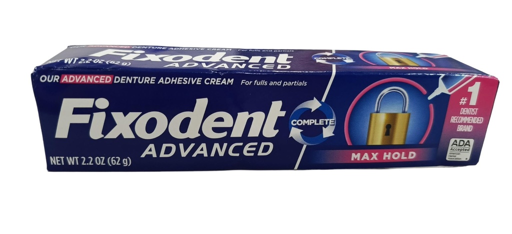 FIXODENT ADVANCED MAX HOLD 62G