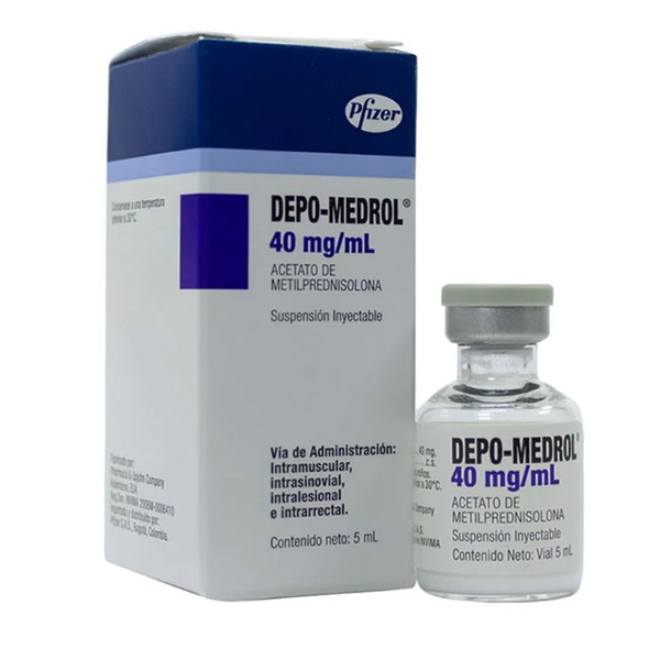 DEPO-MEDROL 40MG/1ML PFISER CAJA X 5 AMP