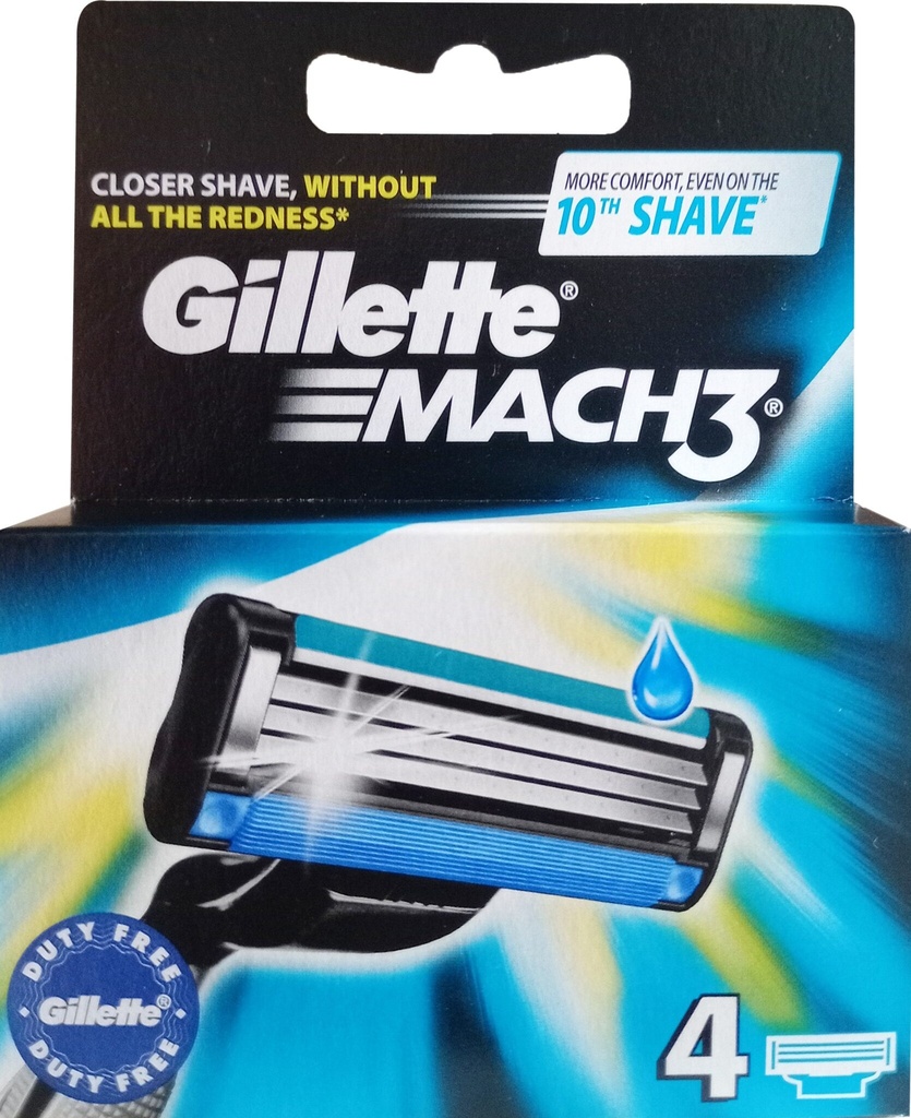 GILLETTE MACH3 4CARTUCHOS