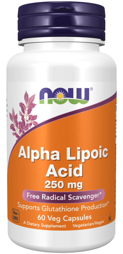 ALPHA LIPOIC ACID 250mg x 60 CÁPSULAS NOW