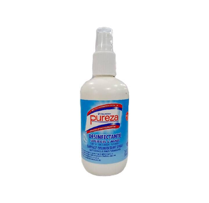 PUREZA DESINFECTANTE EN SPRAY SUPREFICIES Y MANOS 250ML