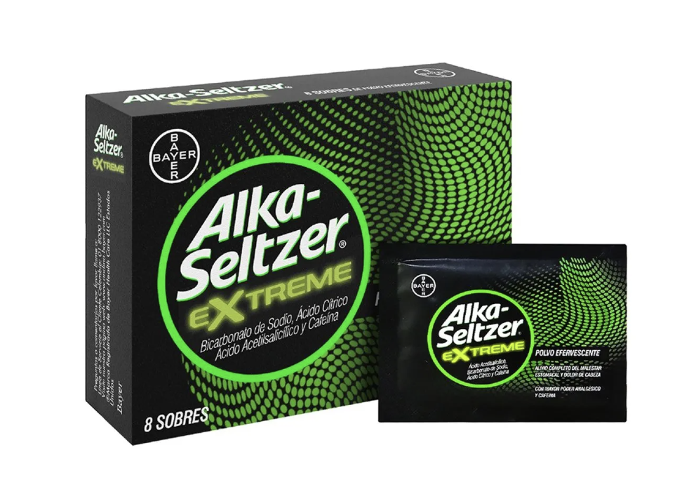 ALKA SELTZER EXTREME X 8 SOBRES