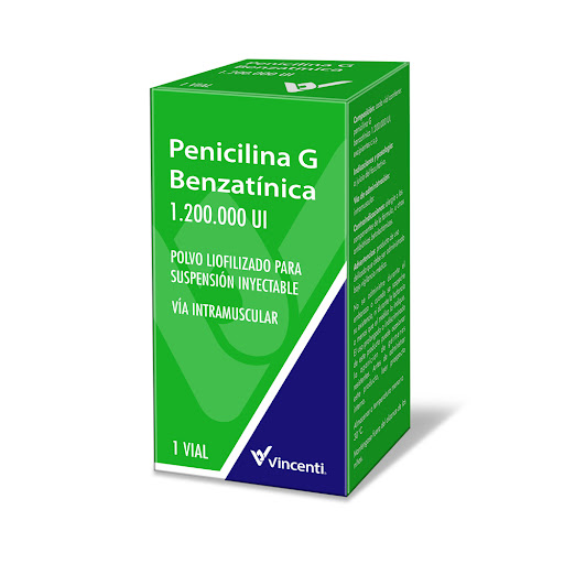 PENICILINA G BENZATINICA 1.200.000 U.I POLVO PARA SUSP INYEC. I.M VICENTI