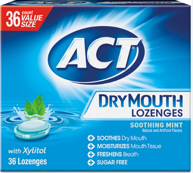 ACT DRY MOUTH CON XYLITOL X 36 LOZENGES