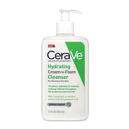 CERAVE HYDRATING CREAM TO FOAM CLEANSER  355ML