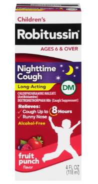 ROBITUSSIN KIDS COUGH AND COLD MEDICINE FOR NIGHT TIME 118ML