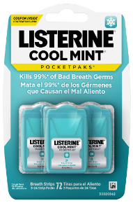 LISTERINE COOL MINT LAMINA  3UND.