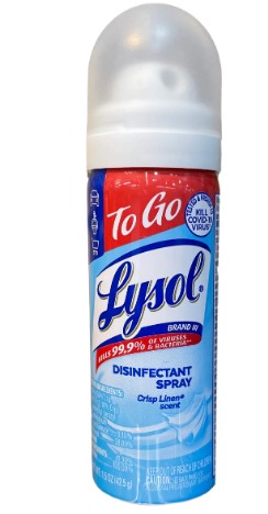 LYSOL TO GO DISINFECTANT SPRAY LINEN 1,5OZ