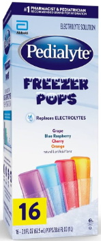 PEDIALYTE FREEZER POPS PACK X 16 POPS