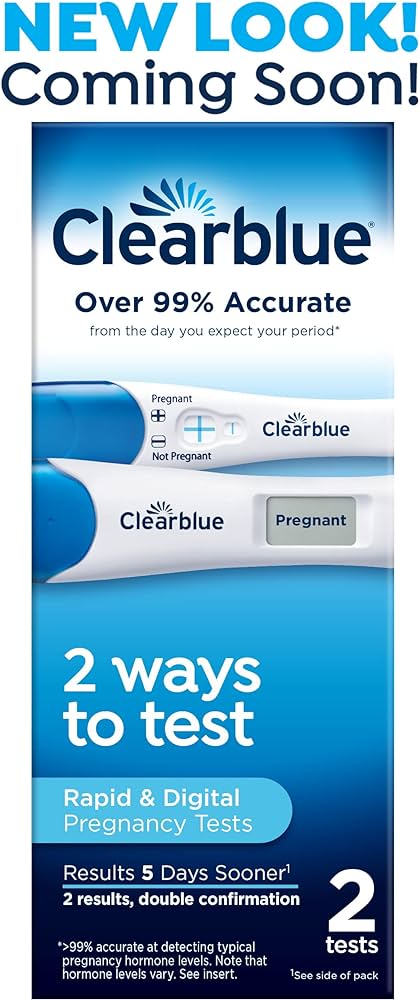PRUEBA DE EMBARAZO CLEARBLUE RAPID AND DIGITAL  2 TEST