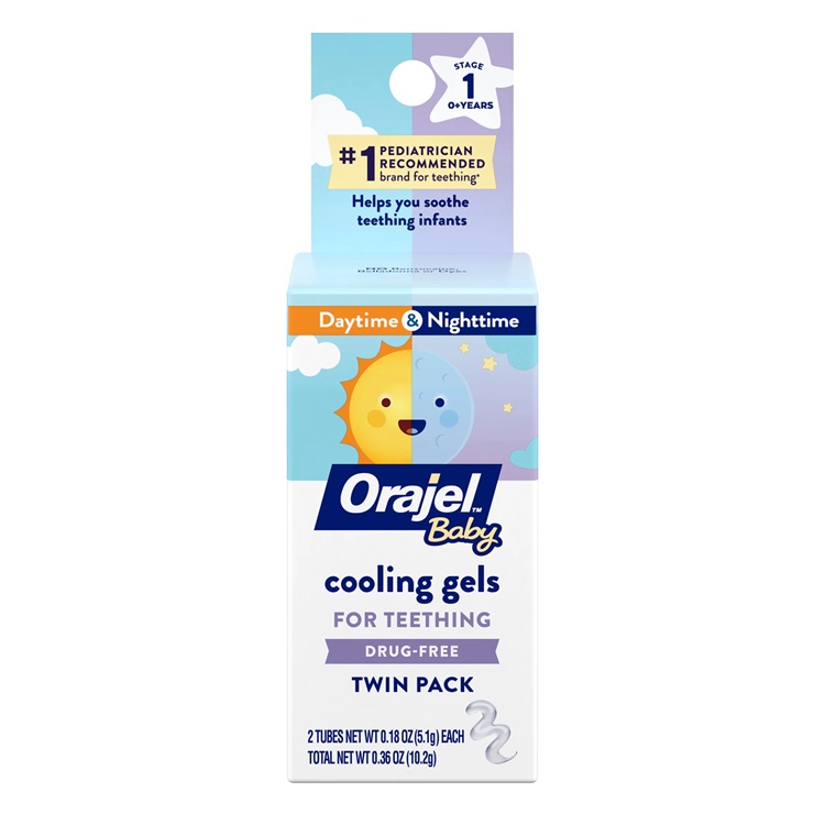 ORAJEL BABY COOLING GELS TWIN PACK 10,20 G