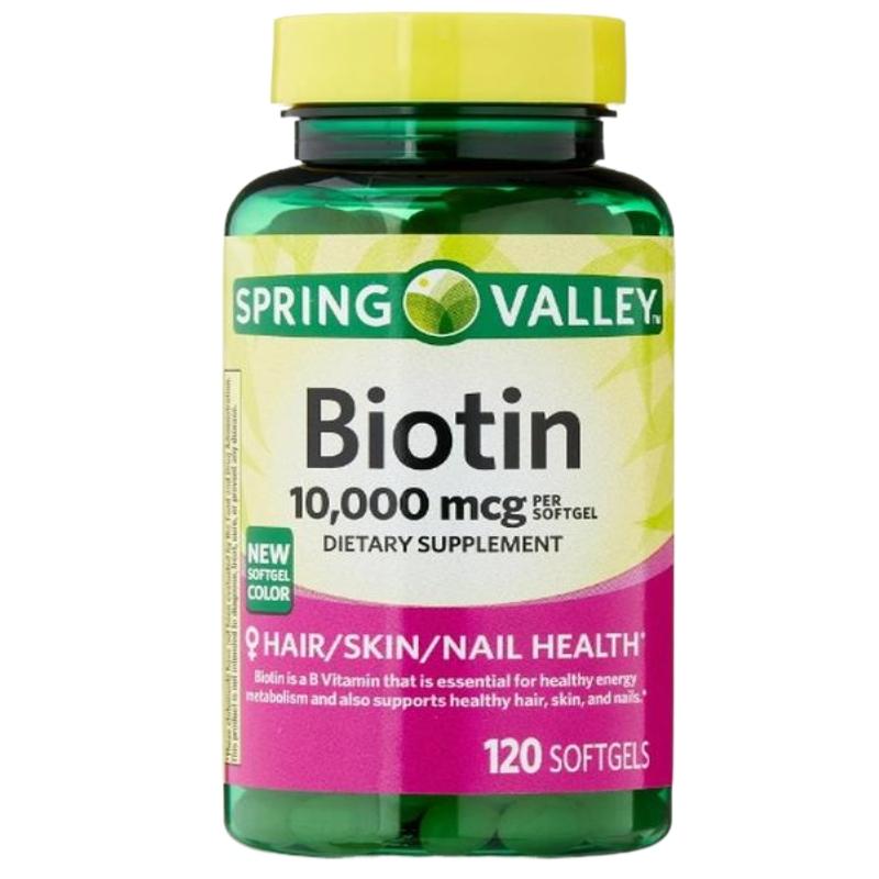 BIOTIN 10000MCG 120CAP SPRING VALLEY