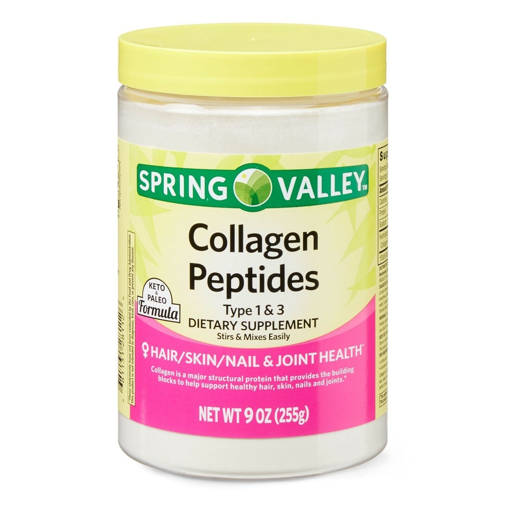 COLLAGEN PEPTIDES 9OZ SPRING VALLEY