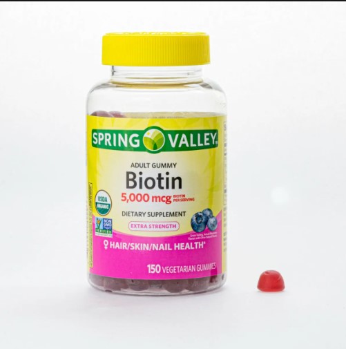 BIOTIN 5.000MG 150GUMMIES SPRING VALLEY