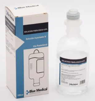 RV CLORURO DE SODIO 0.9% 100ml I.V BLUE MEDICAL