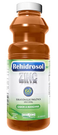 REHIDROSOL ZINC MANZANA 600 ML
