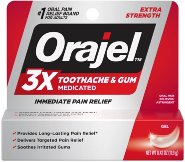 ORAJEL 3X TOOTHACHE AND GUM PAIN RELIEF 11,9G